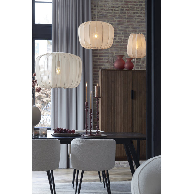 Light en Living Tafellamp PLUMERIA Zand Ø34x60 cm - Sfeervolle Verlichting