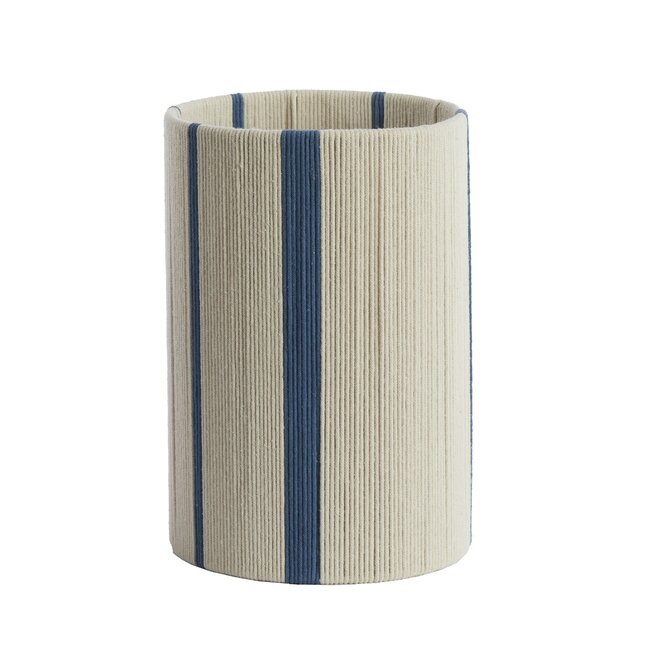 Light en Living Kap cilinder 20-20-30 cm MEDAN crème+blauw