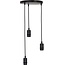 Light en Living Hanglamp Braidy Pendel Mat Zwart - 3L