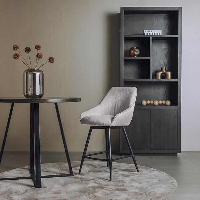 Tower Living Trino Barstoel - stof Trenza 08 oyster (draaibaar) - Tower Living