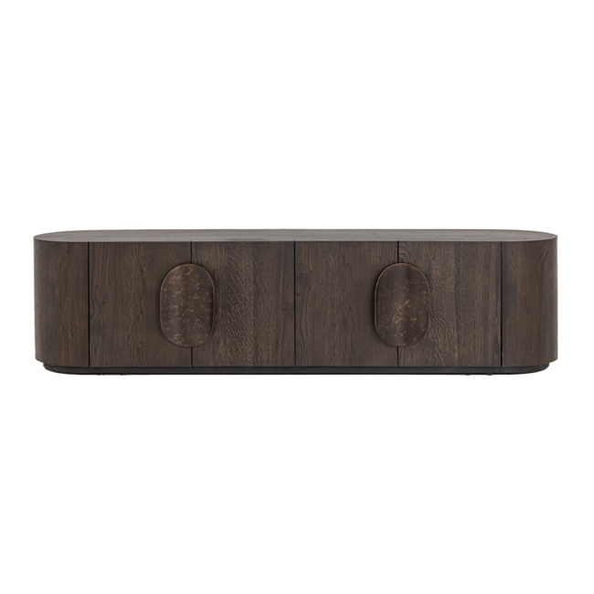 Tower Living Allure TV-meubel donkerbruin 210 cm