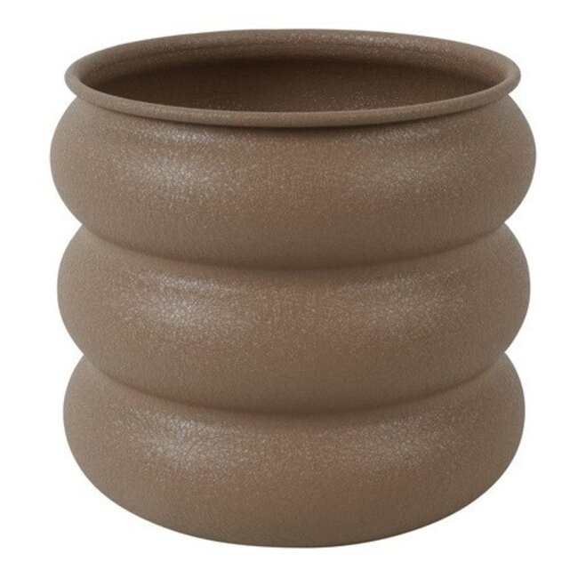 Countryfield Bloempot Rings M bruin - 20 x 20 x 18 cm
