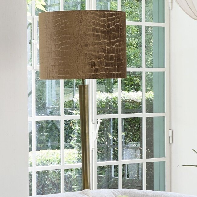 Light en Living Lampenkap cilinder 50-50-38 cm PRAYA bruin