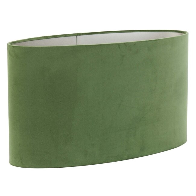 Light en Living Kap ovaal recht smal 38-17,5-28 cm VELOURS dusty green
