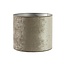 Light en Living Lampenkap Cilinder Chelsea Fluweel Zilver 35-35-30 cm