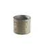 Light en Living Lampenkap Cilinder Chelsea Fluweel Zilver 35-35-30 cm