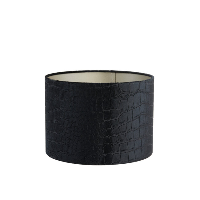 Light en Living Lampenkap cilinder PRAYA zwart 40-40-30 cm