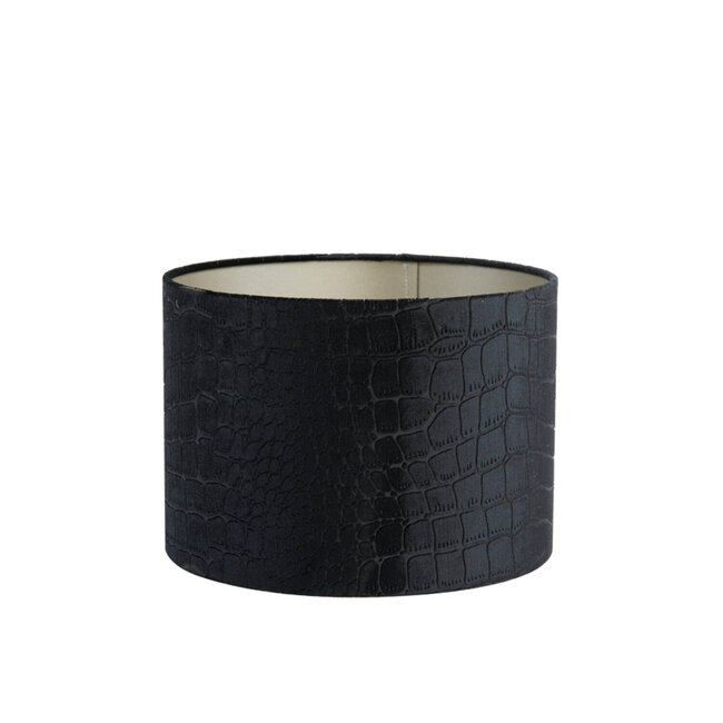 Light en Living Lampenkap cilinder PRAYA zwart 40-40-30 cm