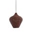 Light en Living Hanglamp Kalenga met bruine kralen Ø 36 cm