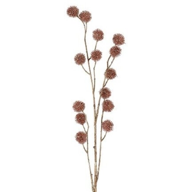 Countryfield Kunsttak Bloem Echinops roze - 4 x 13 x 105 cm