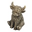 Countryfield Schotse hooglander zittend Yuki L bruin - 16,5 x 15,5 x 27 cm