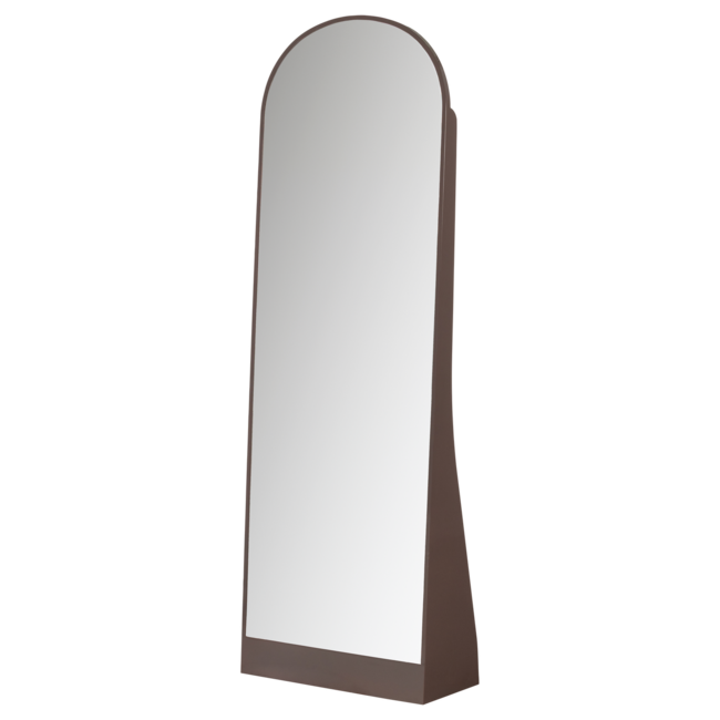 Woood SolariI Passpiegel 175 X 60 cm hout hoogglans donkerbruin [fsc]