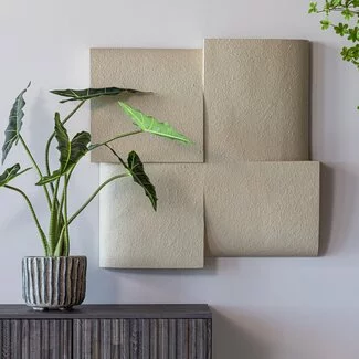 Woood Wanddeco Tide betonlook zand