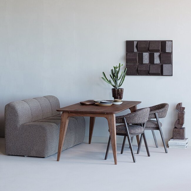 Woood Wanddeco Axis betonlook bruin