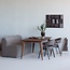Woood Wanddeco Axis betonlook bruin