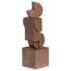 Woood Ornament Draxa schulptuur hout bruin