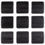Woood Wanddeco Nami metaal nikkel - set van 9