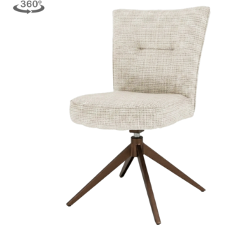 Tower Living Bardi Stoel - Cremona 02 sand - anodic frame (draaibaar)