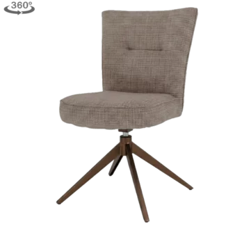 Tower Living Bardi Stoel - Cremona 24 clay - anodic frame (draaibaar)