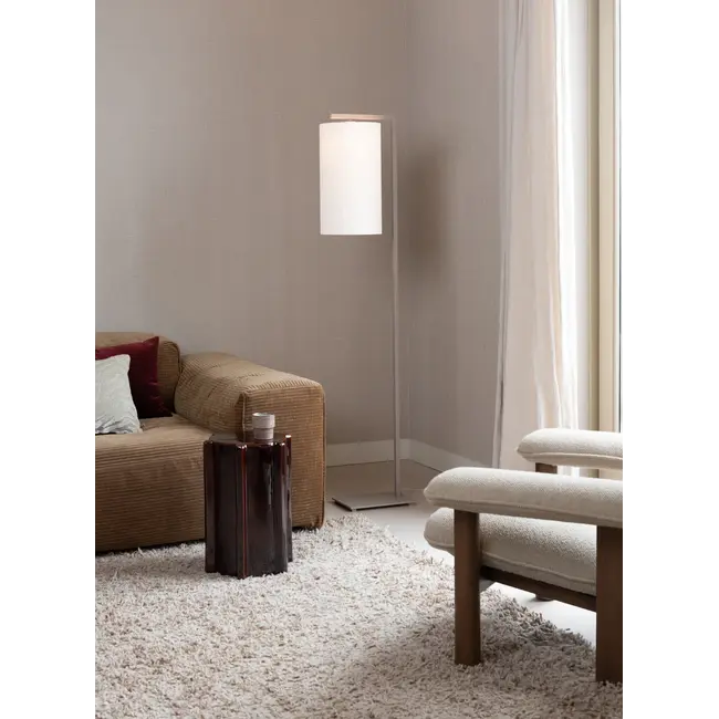 it's about RoMi Vloerlamp Boston zand/kap 2545 wit