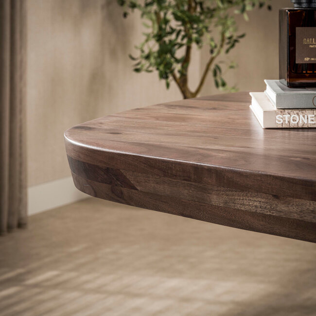 WoonStijl Eettafel Arcadia deens ovaal 240cm Massief acacia bruin