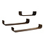 WoonStijl Wandplank Maya U-shape set van 3 teak espresso