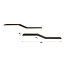 WoonStijl Wandplank Maya S-shape set van 2 teak espresso