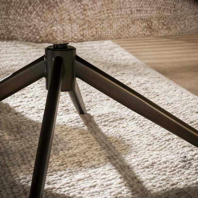 WoonStijl Fauteuil Flex draaibaar Hoven zand-bruin
