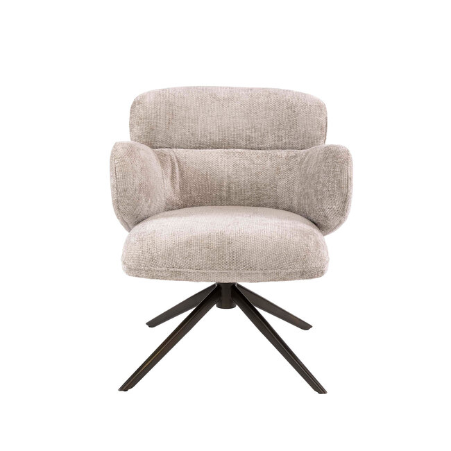 WoonStijl Fauteuil Flex draaibaar Hoven zand-bruin