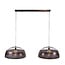 WoonStijl Hanglamp Screen open 2-lichts Ø60cm Antiek koper