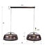 WoonStijl Hanglamp Screen open 2-lichts Ø60cm Antiek koper