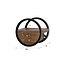 WoonStijl Wandschap Circular 1 lade Ø30cm Acacia bruin - Wandrek met lade
