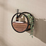 WoonStijl Wandschap Circular 1 lade Ø40cm Acacia bruin