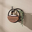 WoonStijl Wandschap Circular 1 lade Ø40cm Acacia bruin