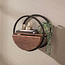 WoonStijl Wandschap Circular 1 lade Ø50cm Acacia bruin