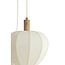 Light en Living Hanglamp 5L Ø76x140 cm HUXI naturel houtprint + linnen crème
