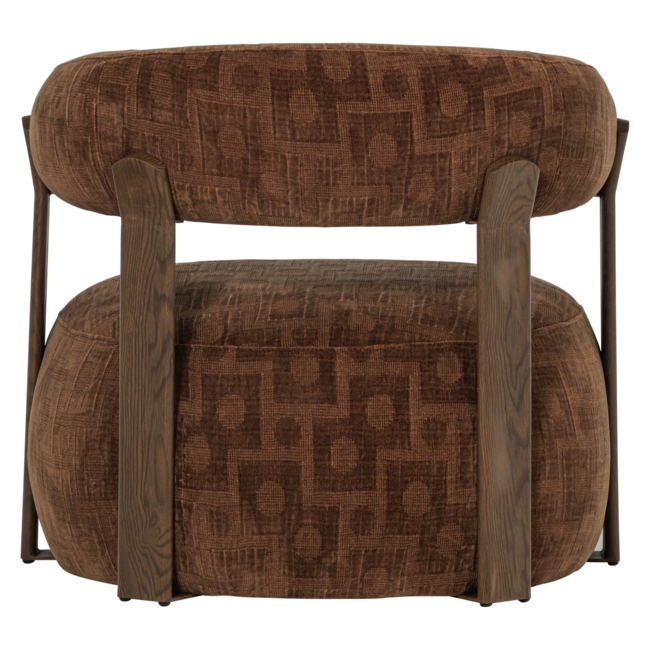Woood Foon Fauteuil 3d Structuurstof Bruin [fsc]