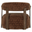 Woood Foon Fauteuil 3d Structuurstof Bruin [fsc]