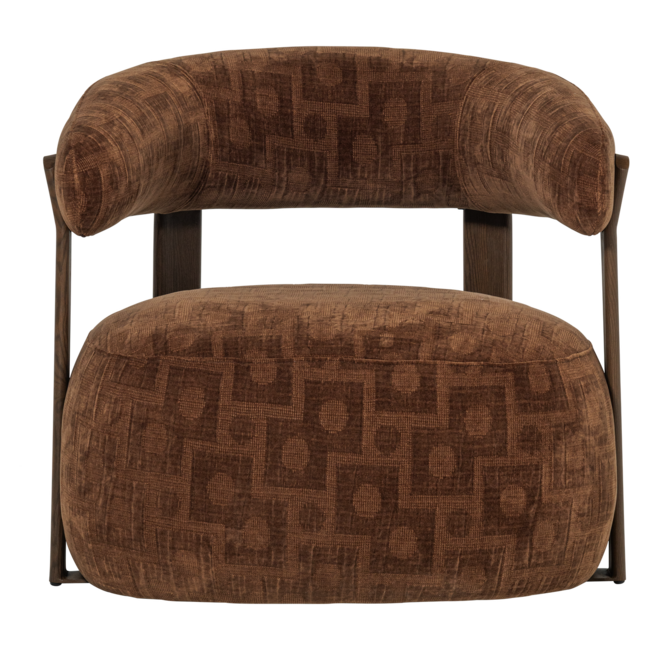Woood Foon Fauteuil 3d Structuurstof Bruin [fsc]