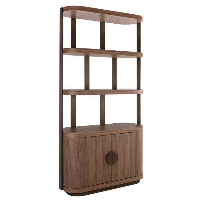 Richmond Interiors  Vakkenkast Windsor Walnoot 120 cm