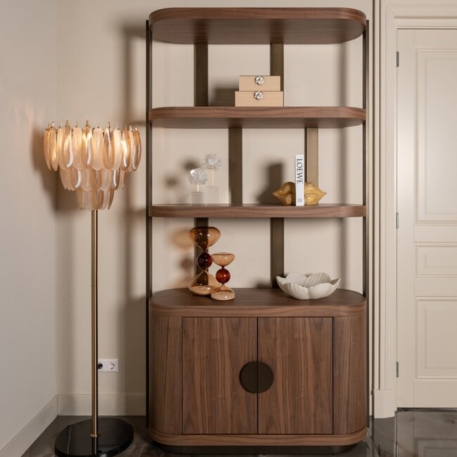Richmond Interiors  Vakkenkast Windsor Walnoot 120 cm