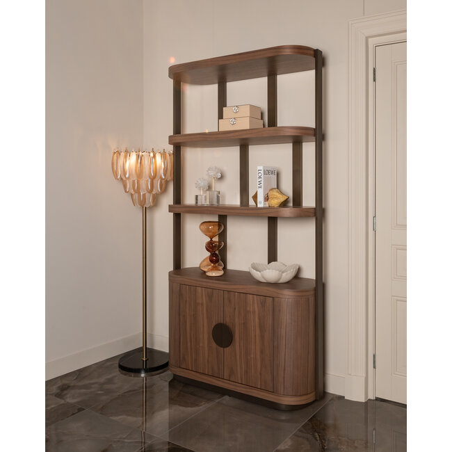 Richmond Interiors  Vakkenkast Windsor Walnoot 120 cm