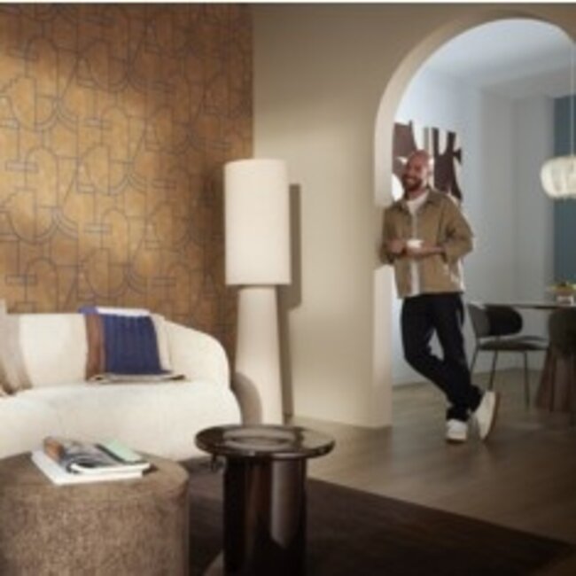 Light en Living Vloerlamp Fenna zand Ø40 x 165 cm