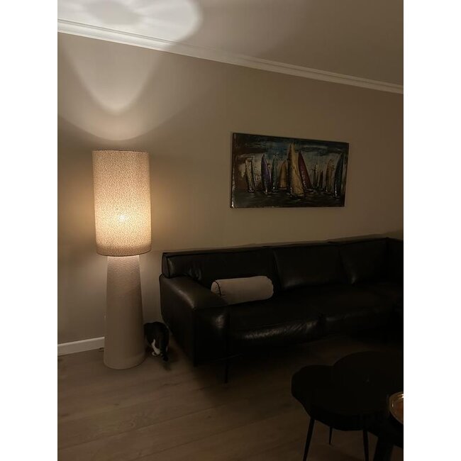 Light en Living Vloerlamp Fenna zand Ø40 x 165 cm