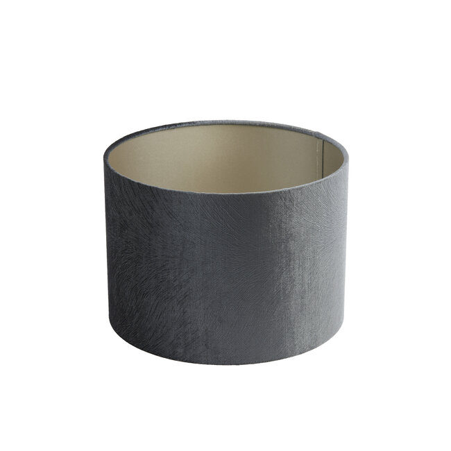 Light en Living Lampenkap cilinder 20-20-18 cm LUBIS grijs