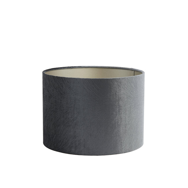 Light en Living Lampenkap cilinder 20-20-18 cm LUBIS grijs