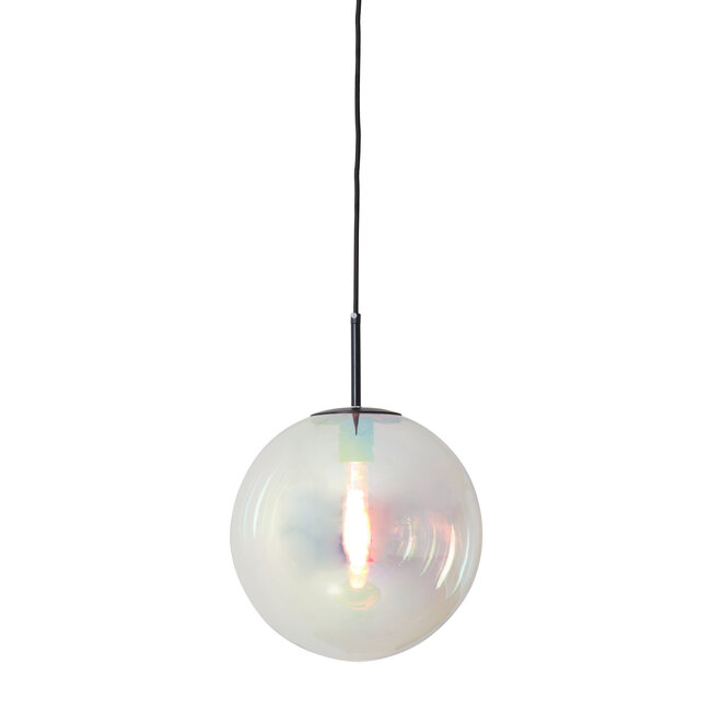 Light en Living Hanglamp Ø30 cm MEDINA glas rainbow+zwart showroommodel