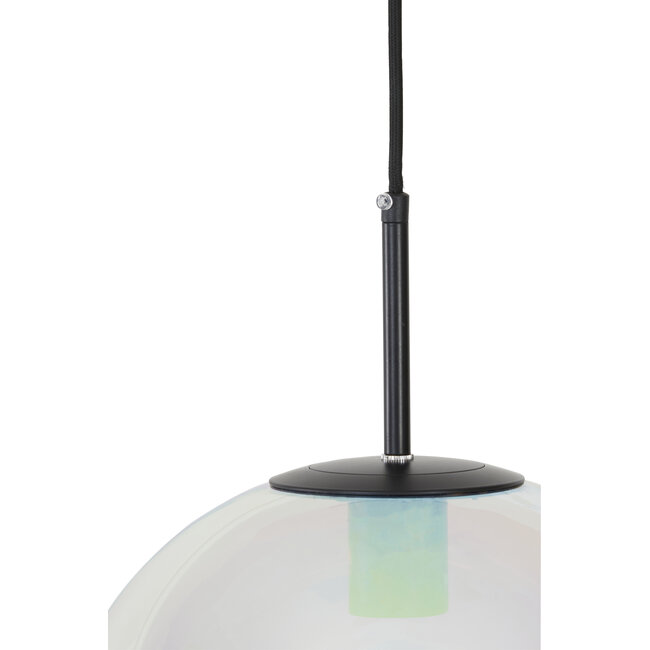 Light en Living Hanglamp Ø30 cm MEDINA glas rainbow+zwart showroommodel