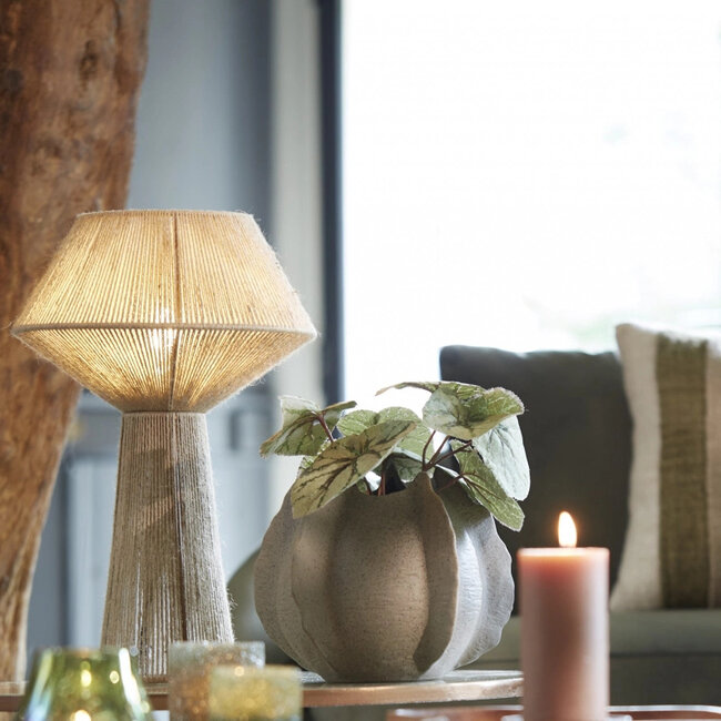 Light en Living Tafellamp Ø36x57 cm FUGIA jute