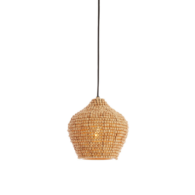Light en Living Hanglamp Ø21x22 cm KALENGA kralen naturel